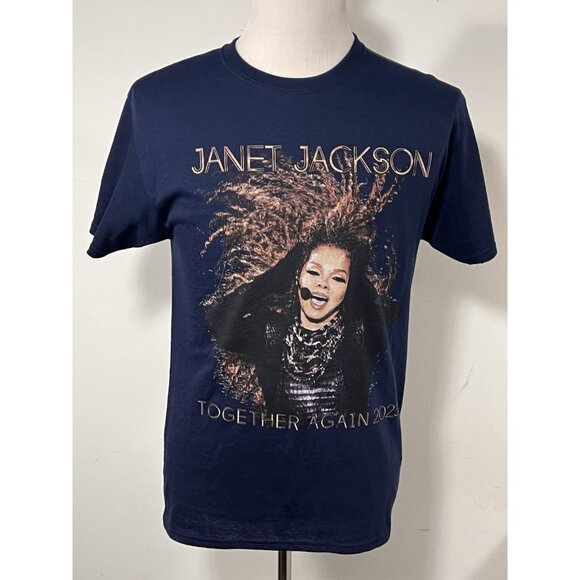 Jerzees Tops - Janet Jackson Together Again Tour 2023 Navy Blue T-Shirt Ludacris Size M